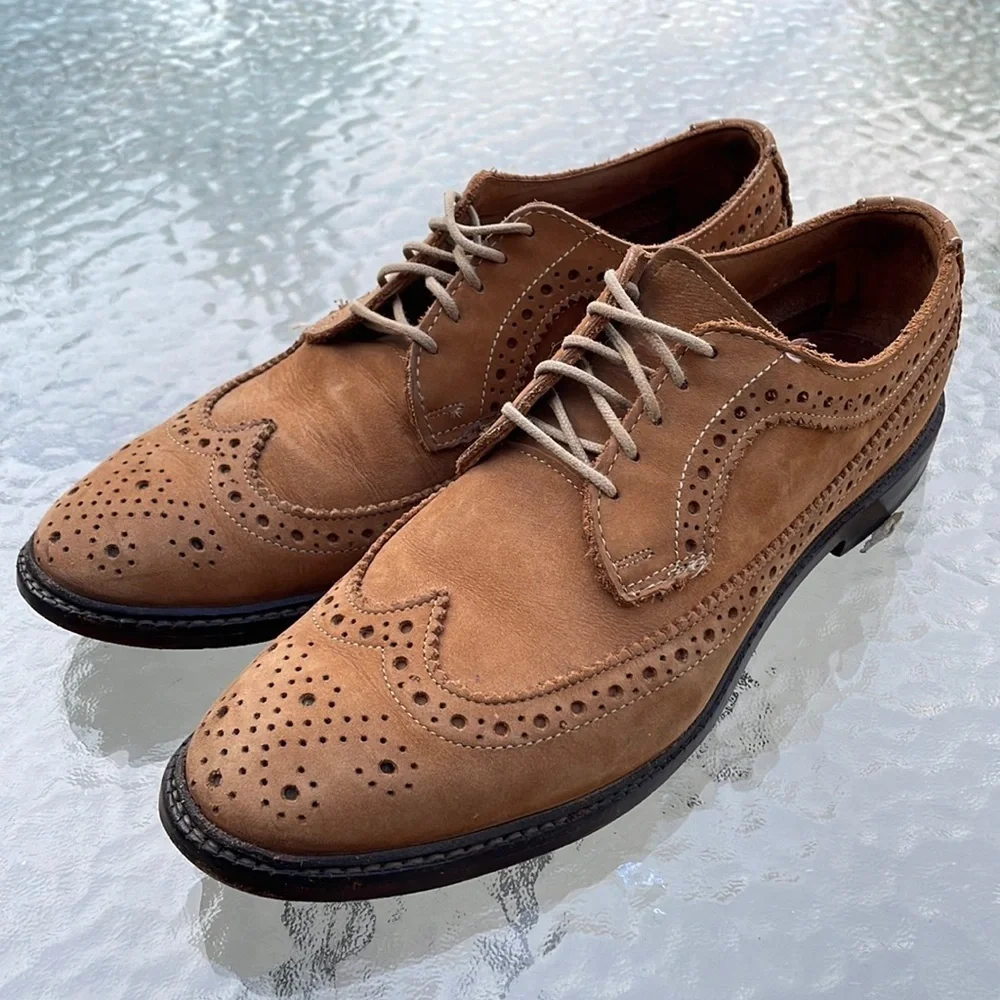 Allen Edmonds Boardwalk Longwing Derby Sz 8
